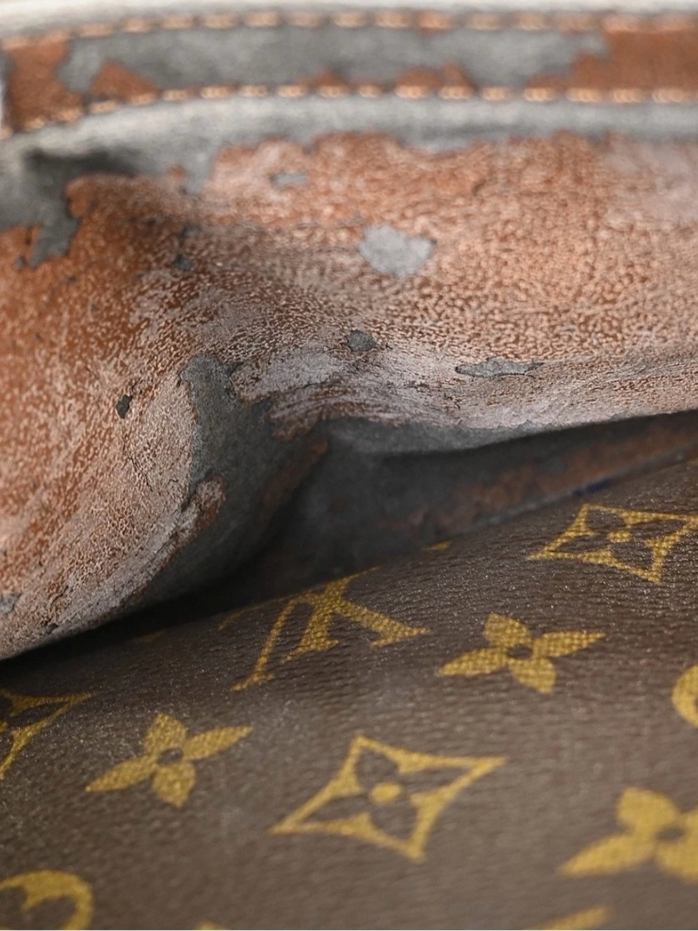 Louis Vuitton Blois Monogram Canvas Dome crossbody Bag with Vachetta Trim - Picture 14 of 15